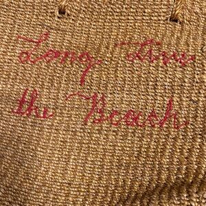 Madewell Large Long Live the Beach Raffia Beach Bag